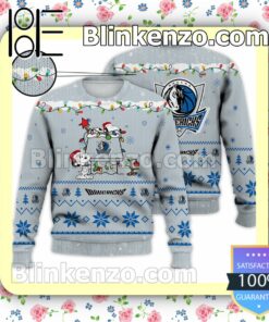 Dallas Mavericks Snoopy Christmas NBA Sweatshirts