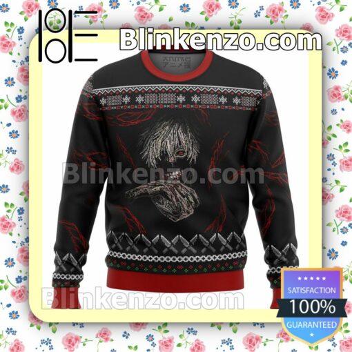 Dark Kaneki Tokyo Ghoul Dark Kaneki Manga Anime Holiday Christmas Sweatshirts