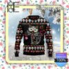 Day Of The Dead Black Cat Knitted Christmas Jumper