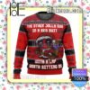 Deadpool Jolly Red Guy Knitted Christmas Jumper