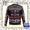 Death Note Characters Alt Knitted Christmas Jumper