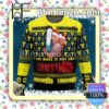 Denji & Pochita You Make It Fell Like Christmas Chainsaw Man Knitted Christmas Jumper