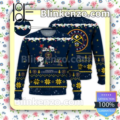 Denver Nuggets Snoopy Christmas NBA Sweatshirts