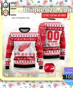 Detroit Red Wings Hockey Christmas Sweatshirts