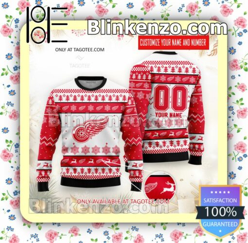 Detroit Red Wings Hockey Christmas Sweatshirts