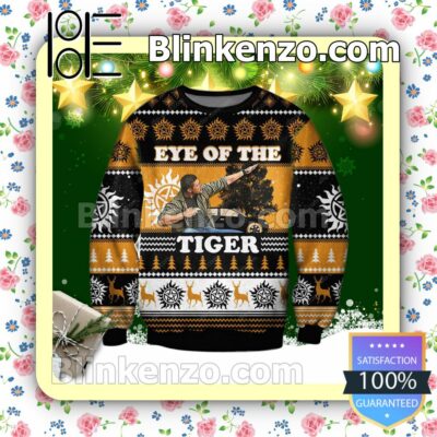 Deveraux Eye Of The Tiger Holiday Christmas Sweatshirts