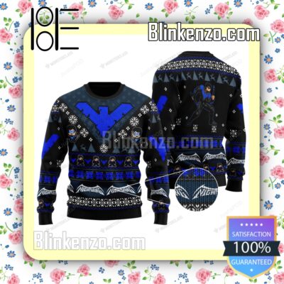 Dick Grayson Nightwing Dc Comics Knitted Christmas Jumper