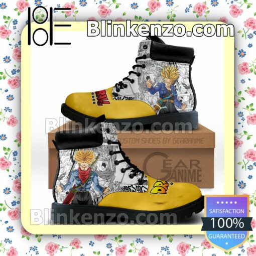 Dragon Ball Trunks Super Saiyan Timberland Boots Men