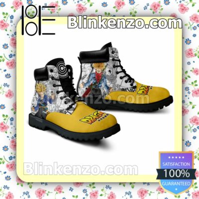 Dragon Ball Trunks Super Saiyan Timberland Boots Men a