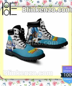 Dragon Ball Vegeta Blue Timberland Boots Men a