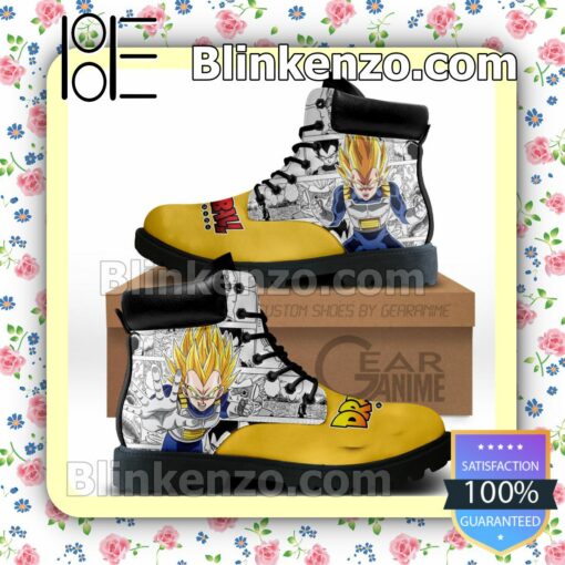 Dragon Ball Vegeta Super Saiyan Timberland Boots Men