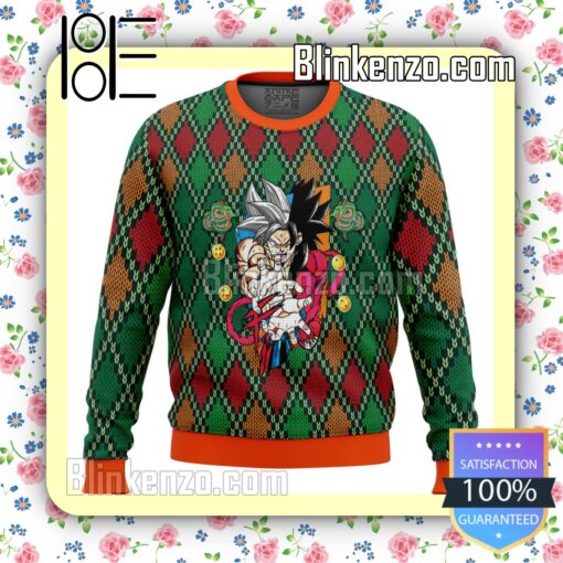 Dragon Ball Z Super Saiyan 4 Goku Knitted Christmas Jumper