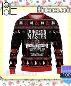 Dungeon Master The Weaver Of Lore And Fate DnD Christmas Sweatshirts