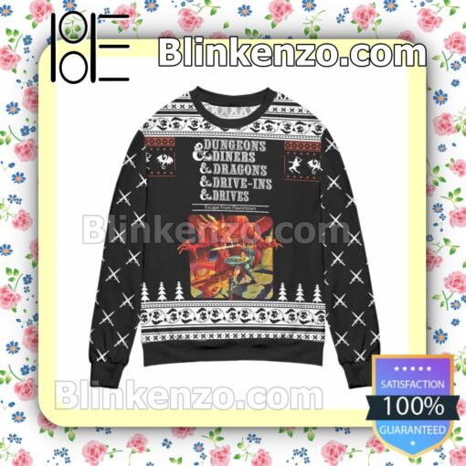 Dungeons & Diners & Dragons & Drive-Ins & Drives Christmas Jumpers