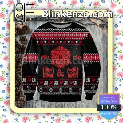 Dungeons & Dragons Dragon D20 Christmas Jumpers