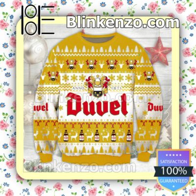 Duvel Beer Anno 1871 Logo Christmas Jumpers