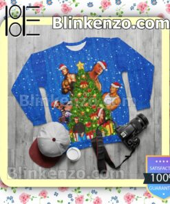 Dwayne The Rock Johnson Christmas Tree Christmas Sweatshirts b