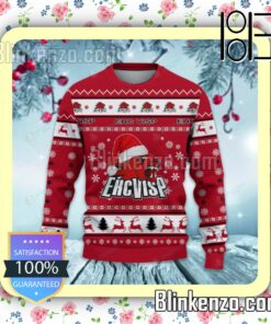 EHC Visp Logo Holiday Hat Xmas Sweatshirts a