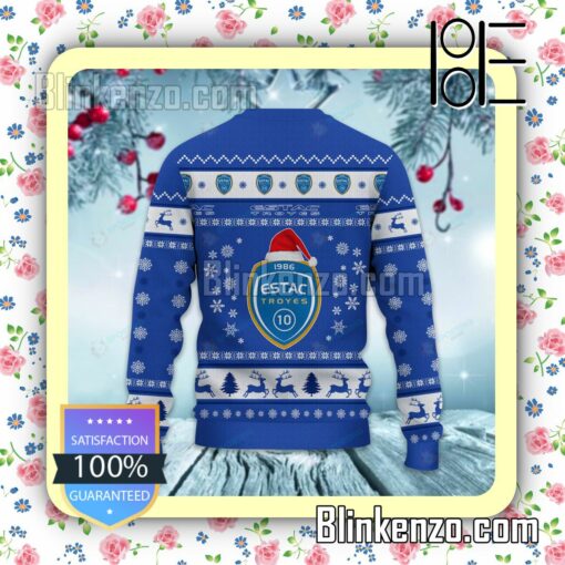 ESTAC Troyes Logo Holiday Hat Xmas Sweatshirts b