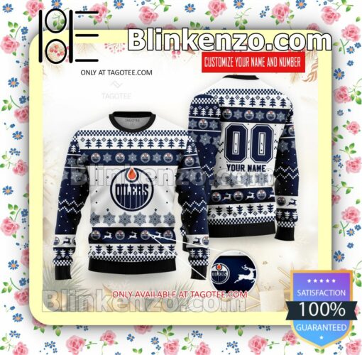 Edmonton Oilers Hockey Christmas Sweatshirts