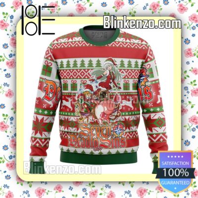 Elizabeth Liones Seven Deadly Sins Alt Premium Manga Anime Knitted Christmas Jumper