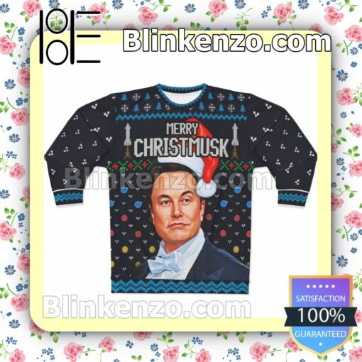 Elon Musk Merry Christmusk Christmas Sweatshirts