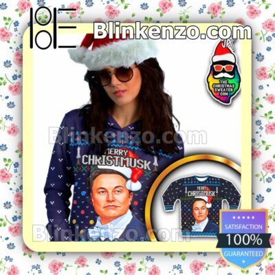 Elon Musk Merry Christmusk Christmas Sweatshirts a