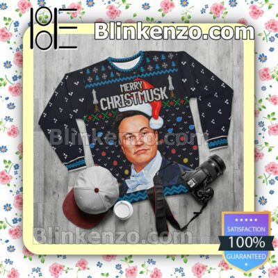 Elon Musk Merry Christmusk Christmas Sweatshirts c