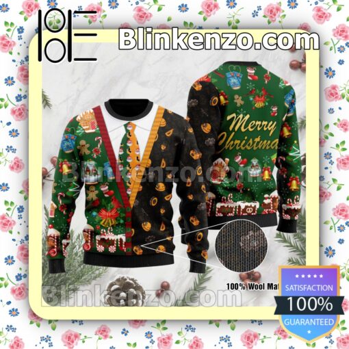 Engineer Cardigan Pattern Merry Christmas Holiday Christmas Sweatshirts