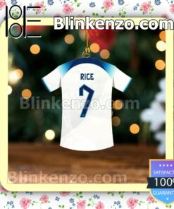 England Team Jersey - Declan Rice Hanging Ornaments a