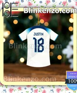 England Team Jersey - James Justin Hanging Ornaments a