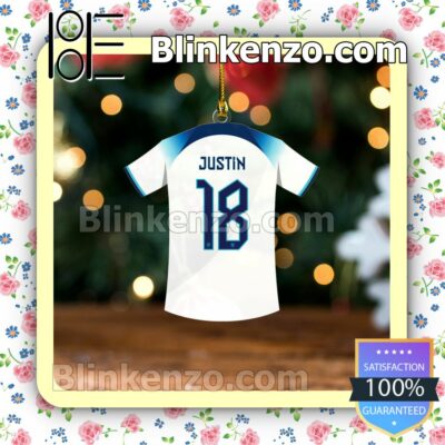 England Team Jersey - James Justin Hanging Ornaments a