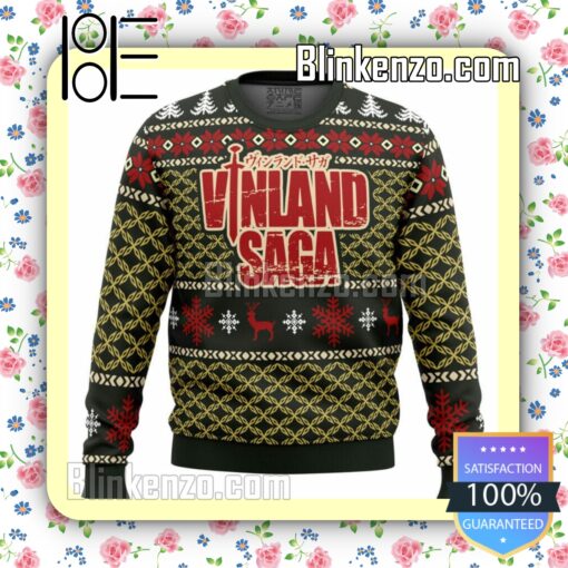 Epic Christmas Vinland Saga Text Knitted Christmas Jumper