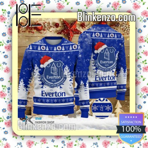 Everton F.C Logo Hat Christmas Sweatshirts