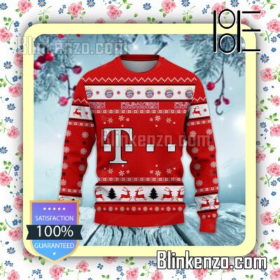 FC Bayern Munchen Logo Holiday Hat Xmas Sweatshirts a