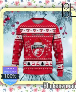 FC Fredericia Logo Holiday Hat Xmas Sweatshirts a