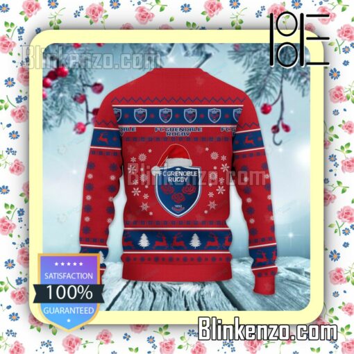 FC Grenoble Rugby Logo Holiday Hat Xmas Sweatshirts b