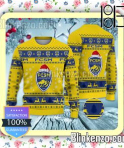 FC Sochaux-Montbeliard Logo Holiday Hat Xmas Sweatshirts