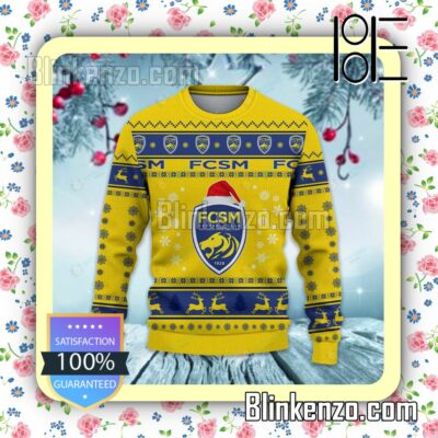 FC Sochaux-Montbeliard Logo Holiday Hat Xmas Sweatshirts a