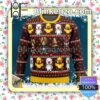 Final Fantasy Classic 8Bit Characters Knitted Christmas Jumper