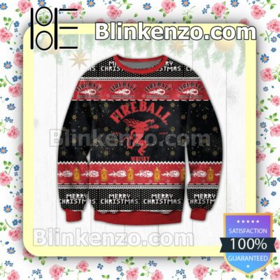 Fireball Cinnamon Whisky Red Hot Christmas Jumpers