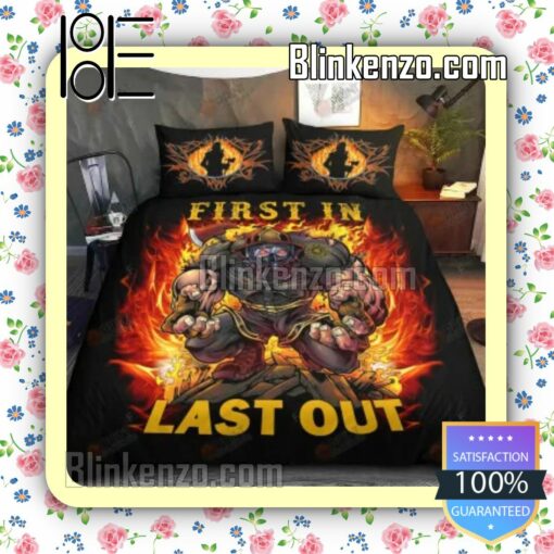Firefighter Beast First In Last Out Bedding Set Queen Full