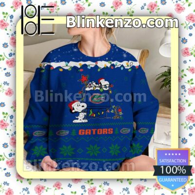 Florida Gators Snoopy Christmas NCAA Sweatshirts b