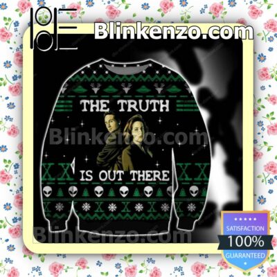Fox Mulder Dana Scully The X- Files The Truth Is Out There Holiday Christmas Sweatshirts