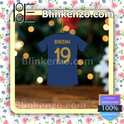 France Team Jersey - Benzema Hanging Ornaments a