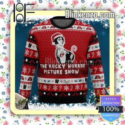 Frank N Furter The Rocky Horror Picture Show Knitted Christmas Jumper