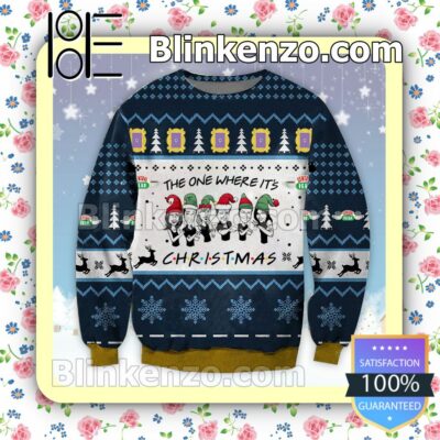 Friends Series The One Where It's Christmas Snowflake Christmas Jumpers