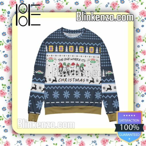 Friends Series The One Where It's Snowflake Christmas Jumpers