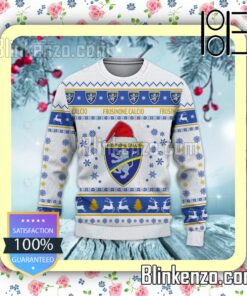 Frosinone Calcio Logo Holiday Hat Xmas Sweatshirts a