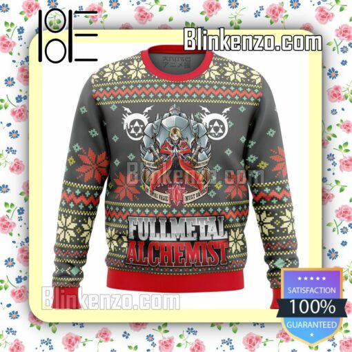 Fullmetal Alchemist Alt Manga Anime Christmas Jumper